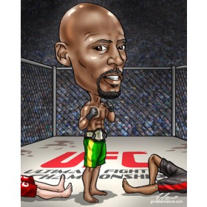 caricature gift birthday boss sports ufc fighter knockout