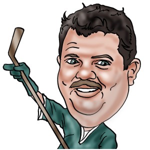 caricature avatar hockey fan