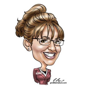 celebrity caricature Sarah Palin