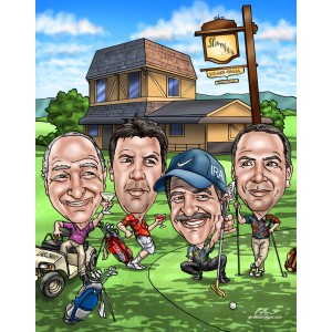 business group golfing favorite restaurant gift