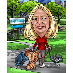 mother's day gift travel mom walking dogs