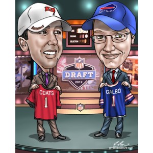 caricatures like NFL draft picks jerseys number 1