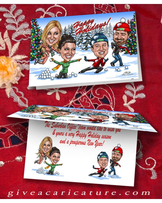 Caricature Christmas Cards