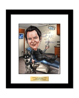 Dentist Gift - Custom Caricature