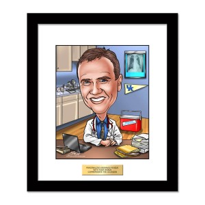 framed doctor surgeon desk university pennant
