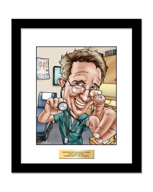 Doctor's Day Gift - Custom Caricature