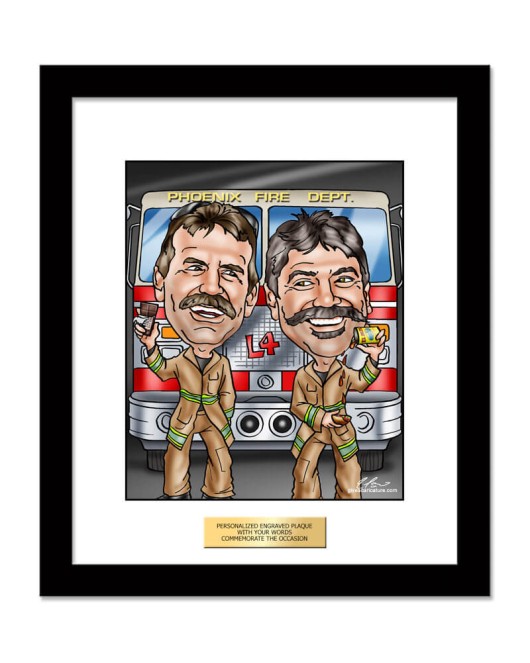 Firefighter Gift - Custom Caricature