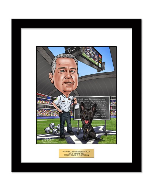 Police Officer Gift - Custom Caricature