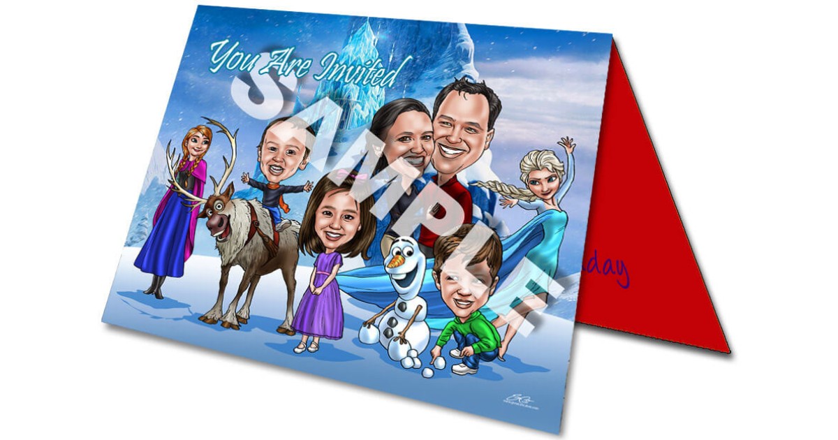 Custom Caricature For Cards