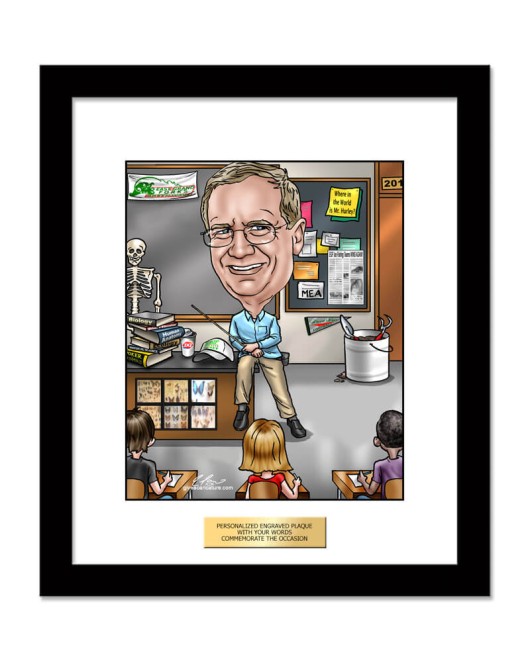 Teacher Gift - Custom Caricature