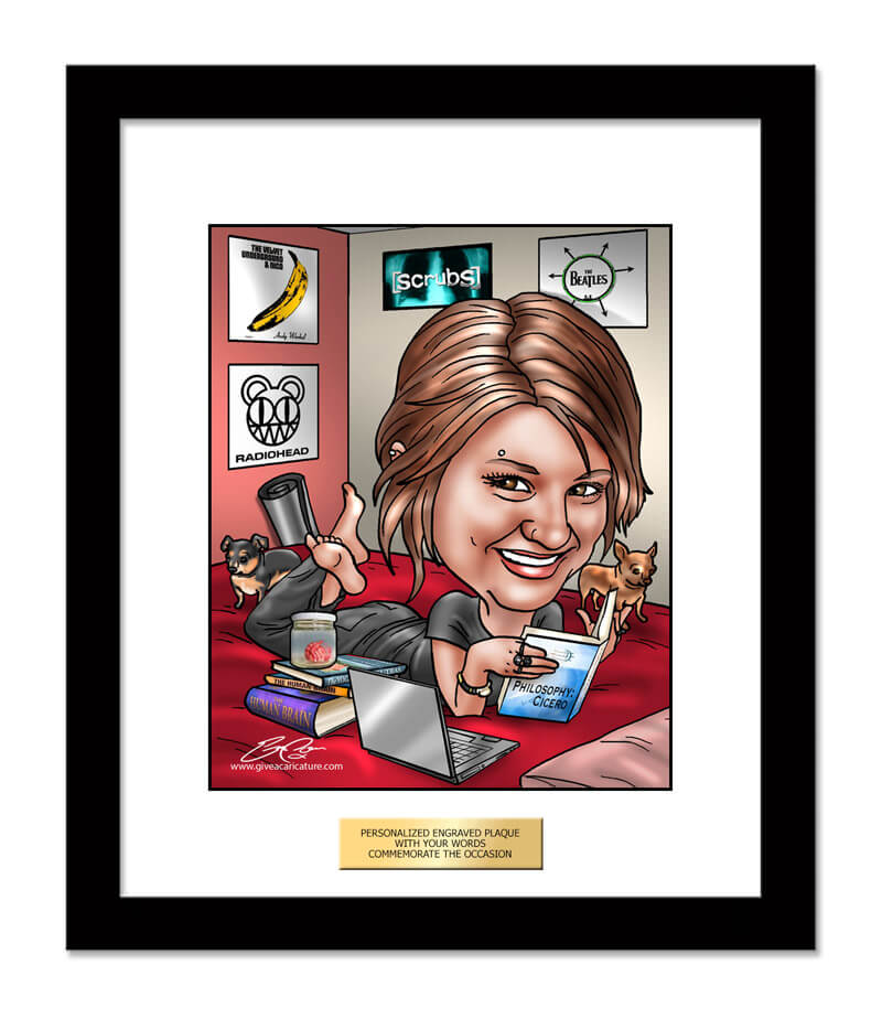 Unique birthday caricature gifts and unique personalized