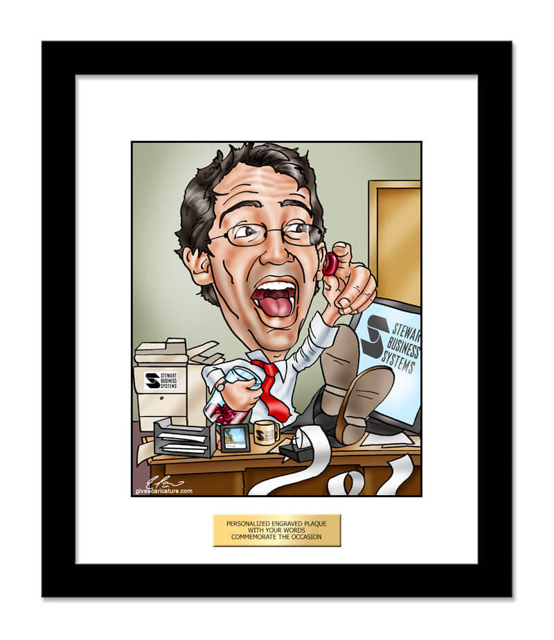 Accountant Caricature