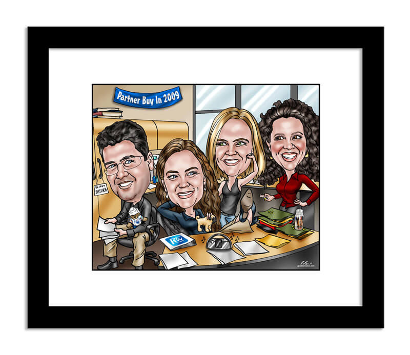 Team Award Caricature