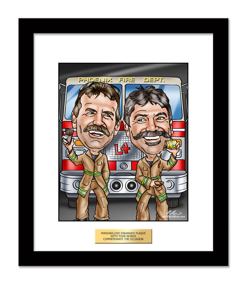 Firefighter Caricature